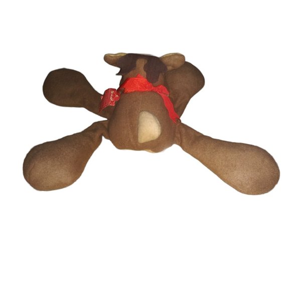 VTG Rodney Reindeer Sewn Stuffed Animal Reindeer Plush Hallmark #64141 10 Inch - Picture 5 of 12